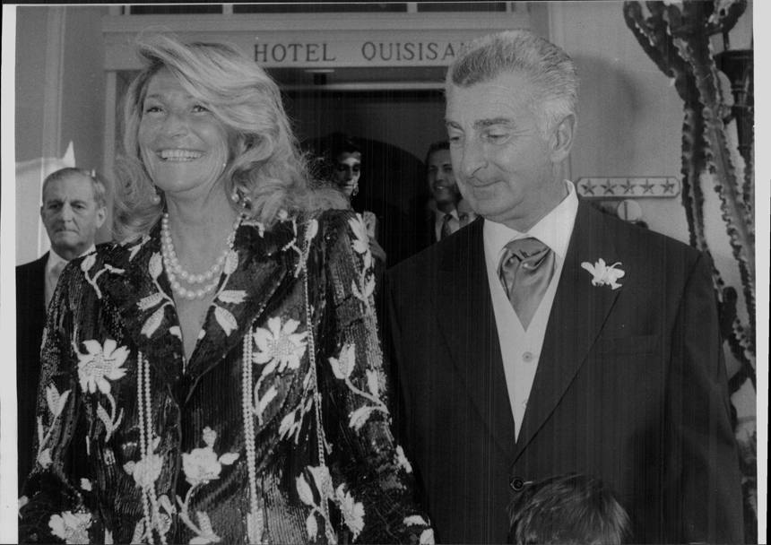 Marta e Umberto Marzotto a met degli anni Ottanta (Olympia)
